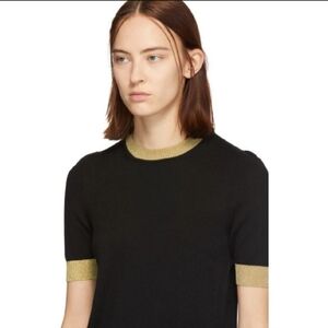 Gucci Black Sweater with Gold Accents Size XS